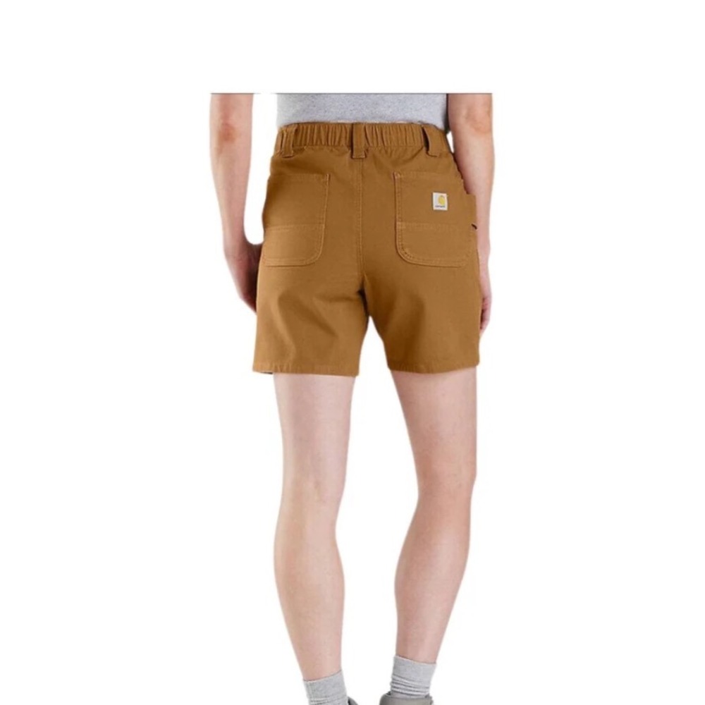 Carhartt Rugged Professional Rugged Flex Canvas Shorts Brown women's size 8 NEW